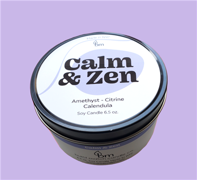 Calm & Zen Crystal  Candle